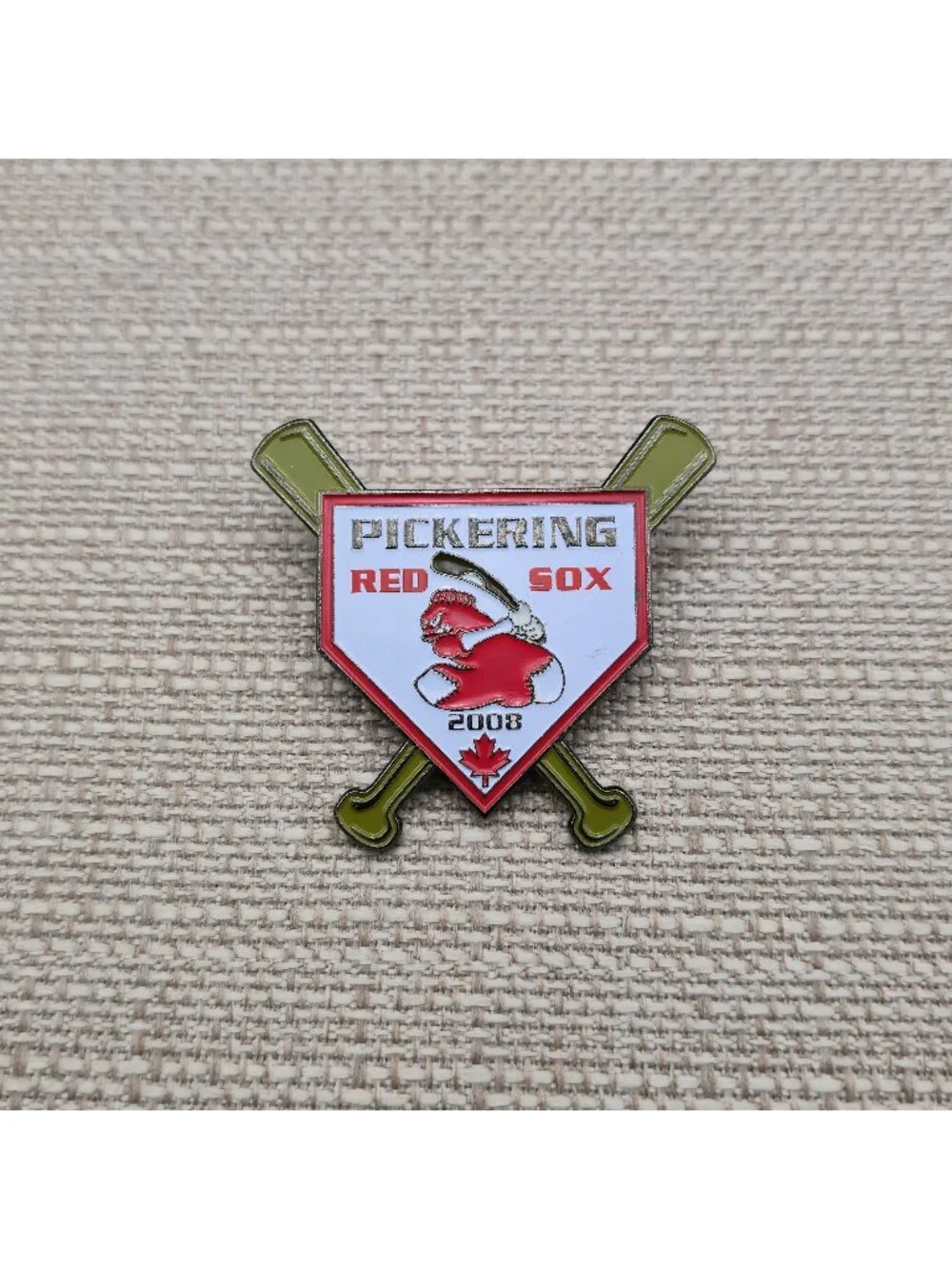 2008 Pickering Red Sox Enamel Pin - Canada Minor League Baseball B1453